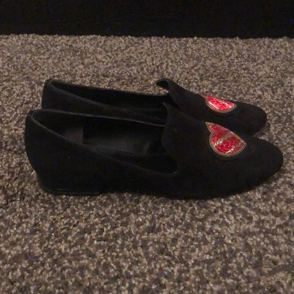 Michael Kors Heart suede flats loafer shoes - Picture 1 of 7